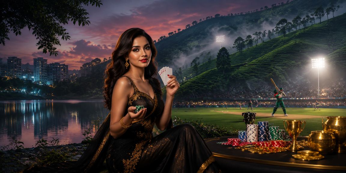 ঢাকার চা বাগানে বসে ক্রিকেট বেটিং করছেন একজন ব্যবহারকারী